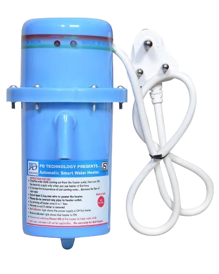 PD Technology blue instant water geyser with power cord